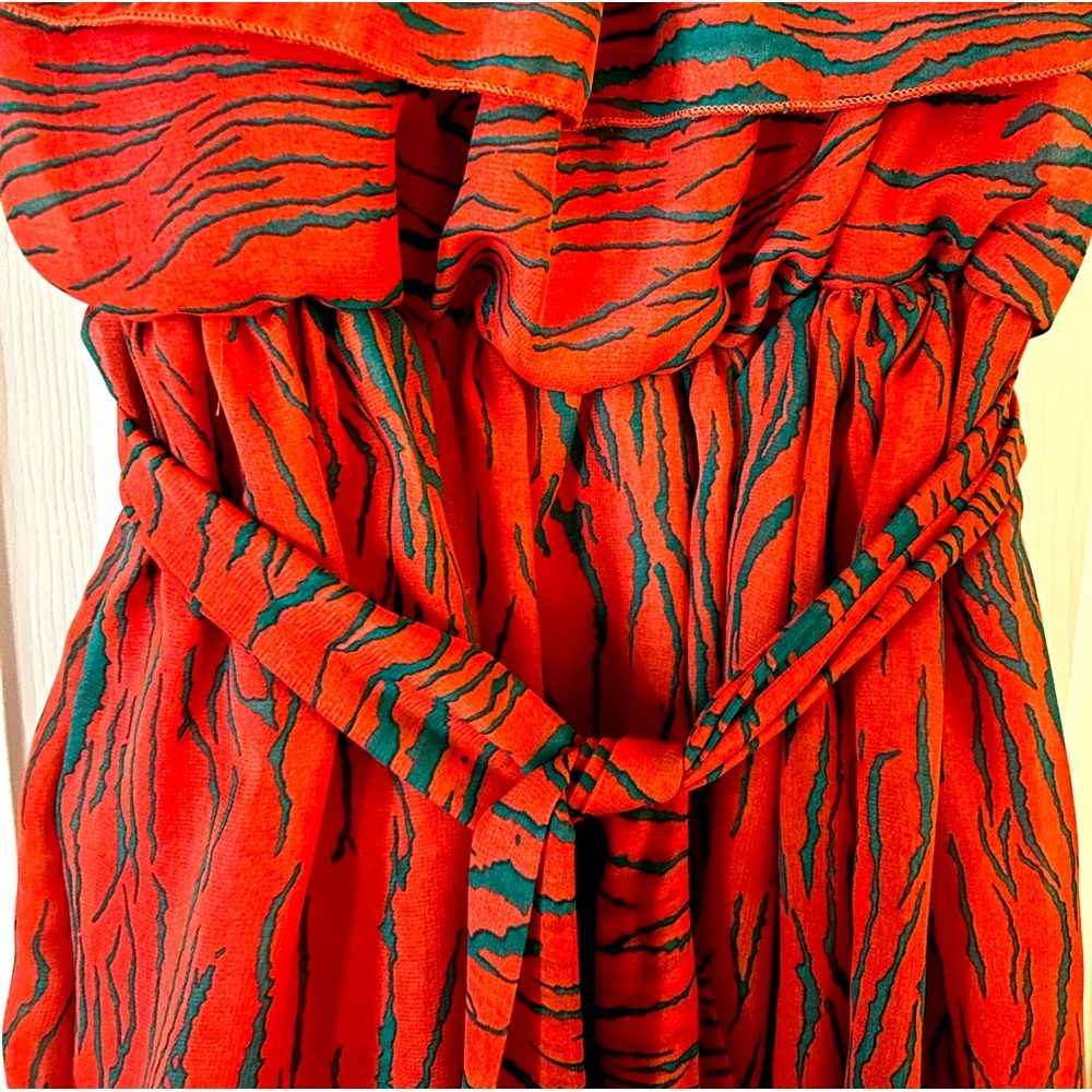 Tiered off the shoulder maxi dress